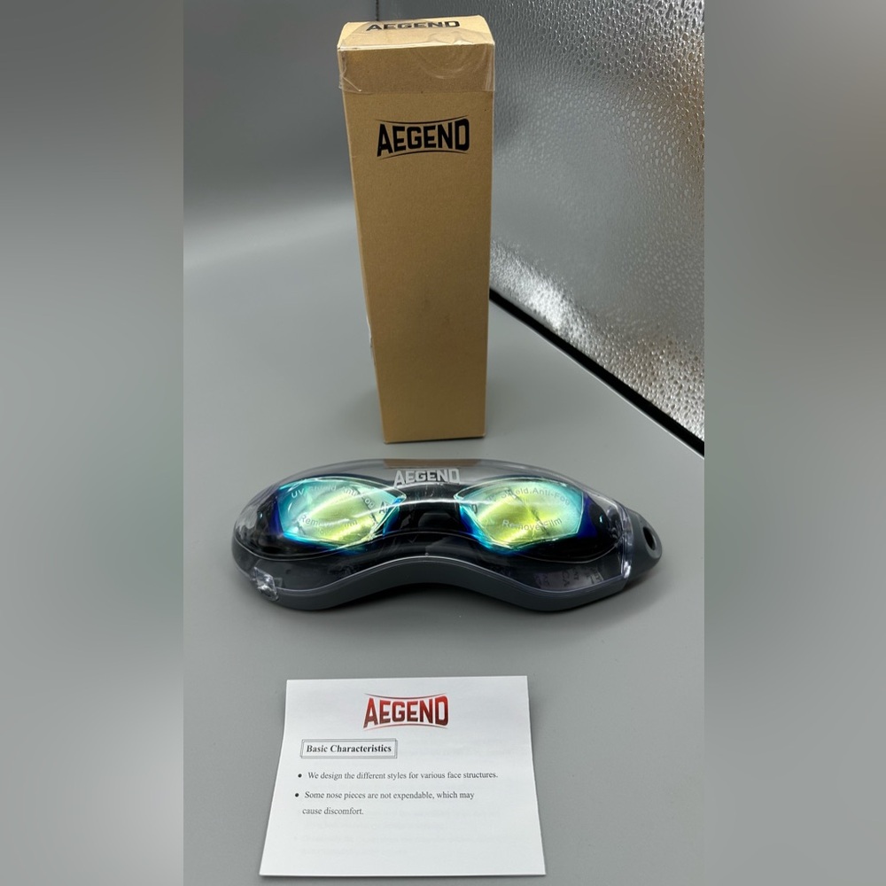 Aegend Swim Goggles, Swimming Goggles No Leaking Full Protection Adult Men Women
